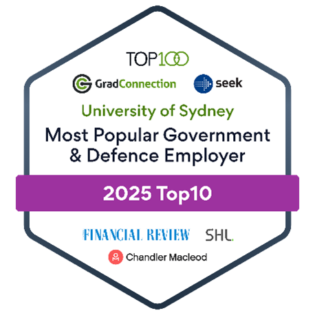 Most Popular Govt and Defence Employer 2025 badge